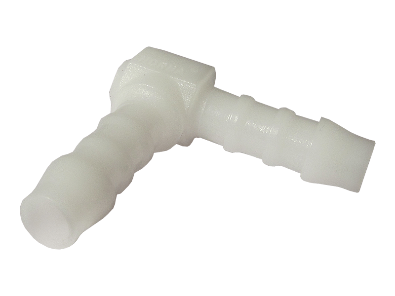 Winkel-Schlauchtülle 4 mm, weiß